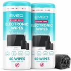 Streak-free Electronic Screen Cleaner Wipes  2 Pack X40  For Tv  Laptop  Iphone 