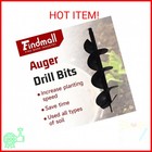 Findmall Earth Auger Drill Bits 4  6  8  10  12  For Gaseous Powered Post Fence 