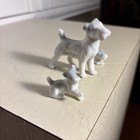 Pfeffer Gotha Germany Porcelain Schnauzer Terrier Set 3 Puppies Vintage Marked