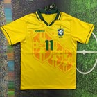 Romario  11 Brazil Home Jersey 1994 World Cup - Retro Soccer - Mens Large - New