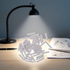 50 Pcs White Rubber Eraser Refills For Mechanical Pencils - School   Office Use