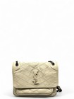 Yves Saint Laurent Baby Niki Chain Ecru Pull Up Leather  aa072326g8r 
