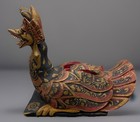 Vintage Balinese Wooden Naga Garuda Bird Ceremonial Offering Box Sculpture