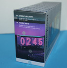 Brookstone Charge Neon Ambient Led Clock Nixie Lixie Style Usb Multi Port Power