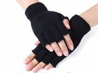 3x Hermal Knitted Fingerless Gloves Warm Winter Half Finger Gloves For Men Women
