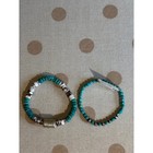 Turquoise Bracelet Set  Kingman   Wild Horse With Sterling Silver