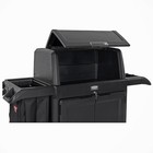 Rubbermaid Commercial 2202587 Housekeeping Cart  Plastic Frame  Black