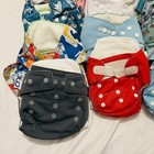 Mixed Brands Reusable Cloth Diapers Lot Covers Inserts Baby Multicolor Polyester