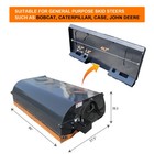 Wolverine Skid Steer Hydraulic Angle Box Broom Sweeper 72  Attachment Us Stock