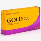 Kodak Gold 200 Color Negative Film  120 Roll Film  5-pack