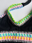 Platinum Swimwear Solange Ferrarini Crochet Rainbow Ribbed One Piece girl s 8
