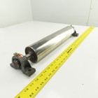 3 5  Od X 17  Flat Face Conveyor Tail Drum Roller W  Pillow Blocks