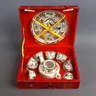 Miniature Oriental Porcelain Tea Set With Vintage Box 1960