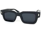 Classic Vintage Retro Style Sunglasses Thick Square Black Frame Super Dark Lens