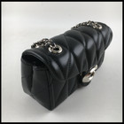 Coach Cp149 Tabby Shoulder Bag 20 Quilting Nappa Leather Black Silver Outlet New