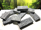 Wargaming Terrain Set Of 10 Painted Dungeon Blocks Cliffs Stackers D d Modular