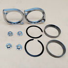 Exhaust Flange Install Kit Pair Flanges Gaskets Nuts Washers Fit Harley Big Twin
