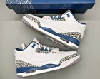 Jordan 3 Retro  white And True Blue  Basketball Shoes Size Us 7-12
