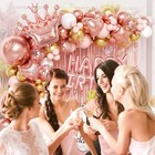 Rose Gold Birthday Decorations For Women  Happy Birthday Decorations With Fri   