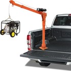 Electric Pickup Truck Crane Hoist Crane 1100 Lbs 360   Swivel Hoist Lift Orange