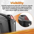 Black Hard Saddle Bags Trunk Luggage Motorcycle Fit Harley Honda Yamaha