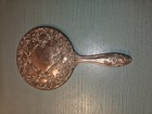 Vintage Silver Plate Hand Mirror-ornate