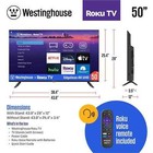 Westinghouse 50    Edgeless 4k Uhd Roku Tv  wr50ex4300
