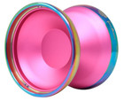 Duncan 9268se-y Grasshopper Gtx Hot Pink rainbow Rim Expert Level Yo-yo  read
