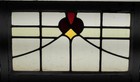 Pretty Abstract Old English Leaded Stained Glass Window 22 1 2 x 13 1 4 