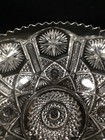 Vintage Clear Glass Mogul Starburst Candy Nut Dish 8-1 4   