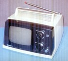 Vintage Sony Model Tv-520 B w Portable Television With Box