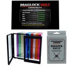 Maglock Vault Outer Metal Case For 35pt - 130pt Magnetic Card Holders  one Touch
