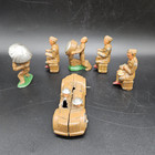 6 Vintage 1930s Barclay Metal Ww1 Toy Soldier Lot Made In Usa  Potato Peeler