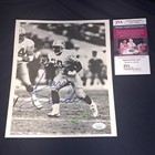 Barry Sanders Signed Thick Paper Stock Print Jsa Coa Lions Hof Autographed