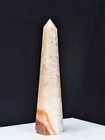 Carnelian Tower Quartz Point Crystal Large Chakra Obelisk Gemstone Wand