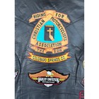 Harley Davidson Motorcycle Genuine Leather Christian Biker Vest Xxl With Patches