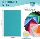 120 Pcs Felt Paper  8x12 Inch Felt Sheets For Crafts  1mm Colored Felt  40 Assor