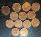 1 Roll Of 1997-2012 Canadian Pennies 1 Cent Coin - Random Date - 50 Coins