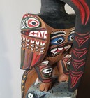 Large Mosquito Totem Pole Handcarved   Signed By Artist Rick Williams 26 - Rare 