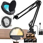 15x Magnifying Glass Desk Light Magnifier Led Lamp Reading Lamp With Lid   Clamp