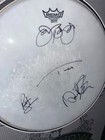 Bon Jovi Autographed Staged Used Drum Head   Drumsticks Framed Beckett Bas Loa