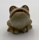 Vintage Rare Toad Frog Hand Carved Of Stone From Mexico 2   x2   x2 25    Collectible