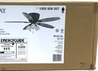 Hampton Bay Sidlow 52 In  Indoor Led Bronze Hugger Dry Rated Ceiling Fan New