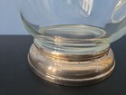 Vintage Glass Martini Ice Lip Pitcher Silver Plate Base Cocktail 