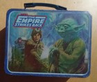 Vintage 1980 Star Wars Empire Strikes Back Metal Lunch Box Yoda Luke Falcon Tin