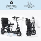 Topmate Es11 Electric Mobility Scooter 3 Wheel  For Adult Senior 700w Dual Motor