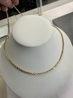Yellow Gold Rope Chain 20    2 5mm- 14kt  solid 