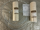 Go so Two  2  Oatmeal Lamp Shades Large Drum Linen  16  Top X 16  Bot 10  High