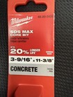 Milwaukee 48-20-5428 3-9 16 In  X 11-3 8 In  Sds-max Core Bit New