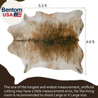 Western Decor Faux Fur Cowhide Rug  4 6 X 5 2 Feet Premium Animal Skin Cow Hide